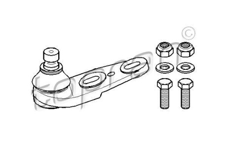 Кульова опора TOPRAN / HANS PRIES 104206