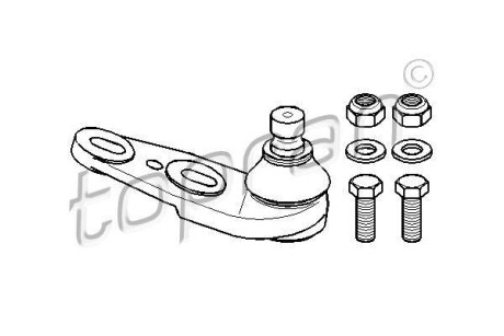 Кульова опора TOPRAN / HANS PRIES 104207
