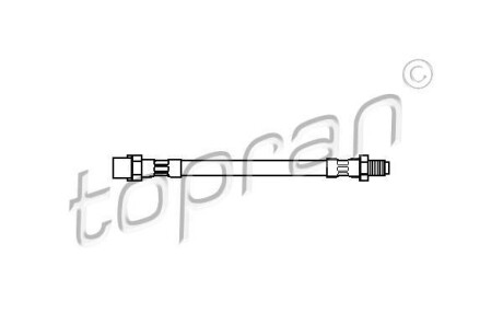 Шланг гальмівний TOPRAN / HANS PRIES 104351