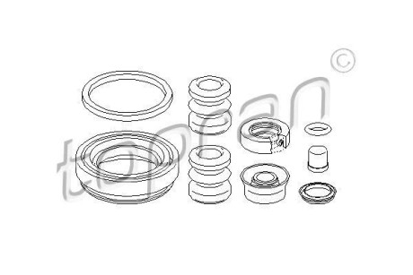 Ремкомплект супорта гальмівного TOPRAN / HANS PRIES 107083