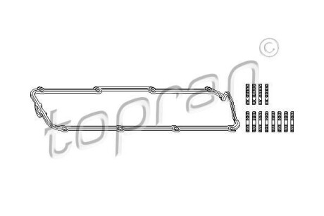 Набір прокладок, кришка головки цилиндра TOPRAN / HANS PRIES 107144