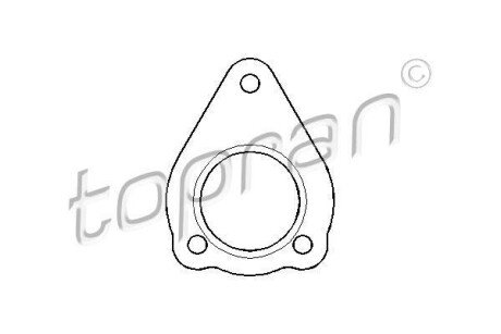 Прокладка вихлопної системи TOPRAN / HANS PRIES 107440