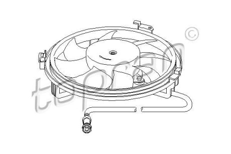 Вентилятор, охлаждение двигателя TOPRAN / HANS PRIES 107722