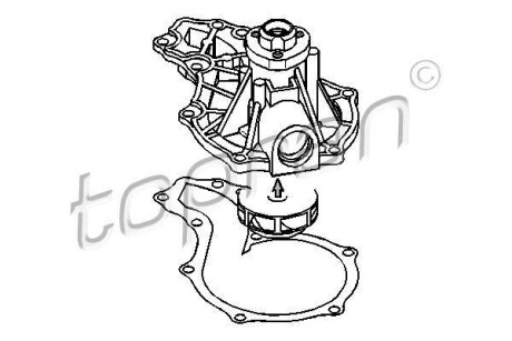 Насос води TOPRAN / HANS PRIES 108238
