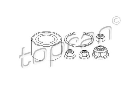 Набір підшипника маточини колеса TOPRAN / HANS PRIES 108320