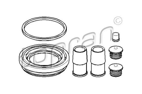 Ремкомплект супорта гальмівного TOPRAN / HANS PRIES 108345