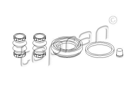 Ремкомплект супорта гальмівного TOPRAN / HANS PRIES 109969