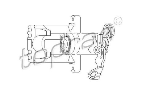 Гальмівний супорт TOPRAN / HANS PRIES 110284