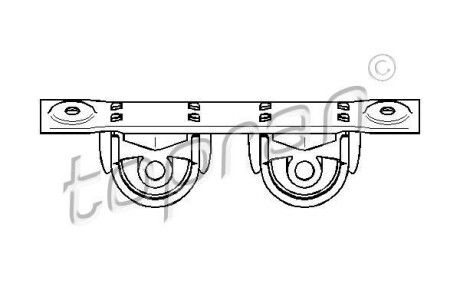 Кронштейн, глушитель TOPRAN / HANS PRIES 110911