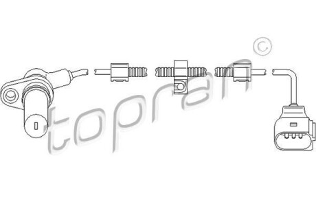 Датчик частоты вращения, управление двигателем TOPRAN / HANS PRIES 110919