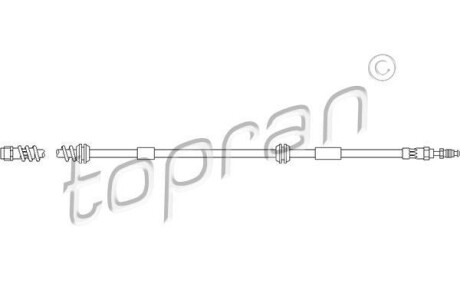 Шланг гальмівний TOPRAN / HANS PRIES 111058