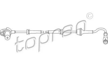 Датчик частоти обертання колеса TOPRAN / HANS PRIES 111078