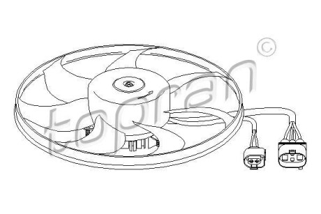 Вентилятор, охлаждение двигателя TOPRAN / HANS PRIES 111282