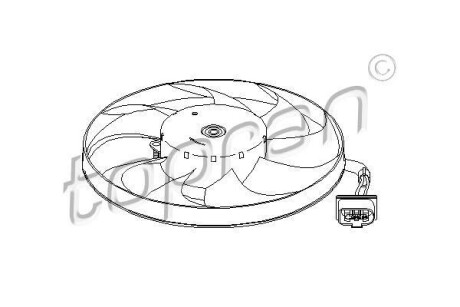 Вентилятор, охлаждение двигателя TOPRAN / HANS PRIES 111351