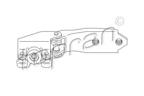 Ролик дверей зсувних TOPRAN / HANS PRIES 111461