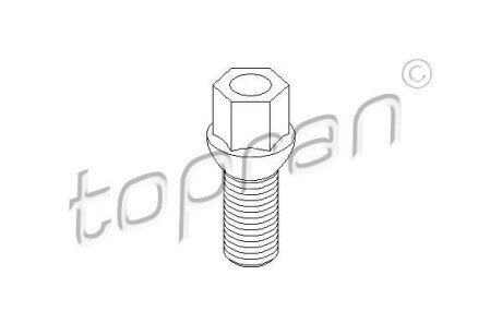 Болт колесний VAG M14x1.5 L 47.5 TOPRAN / HANS PRIES 111477