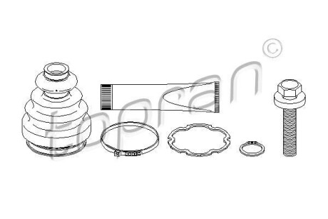 Пильовик привідного валу (набір) TOPRAN / HANS PRIES 111674