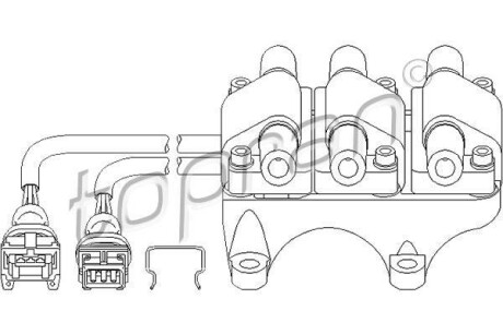 Котушка запалення TOPRAN / HANS PRIES 111749