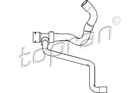 Патрубок системи охолодження TOPRAN / HANS PRIES 111974