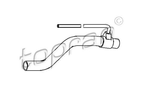 Шланг радіатора TOPRAN / HANS PRIES 111978
