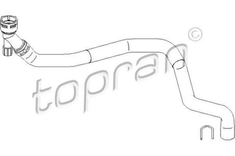 Патрубок системи охолодження TOPRAN / HANS PRIES 112020