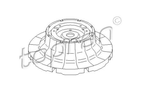 Опора стійка амортизатора TOPRAN / HANS PRIES 112051