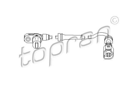 Датчик частоти обертання колеса TOPRAN / HANS PRIES 112227