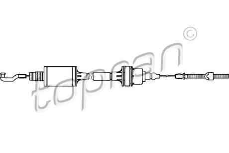 Трос зчеплення TOPRAN / HANS PRIES 201349