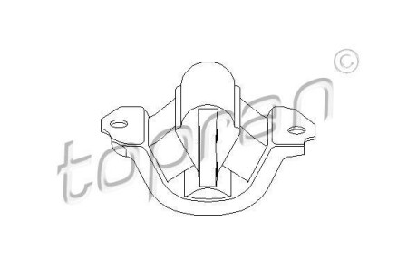 Подушка двигателя перед. TOPRAN / HANS PRIES 201369