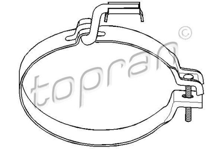 Кронштейн, глушитель TOPRAN / HANS PRIES 201760