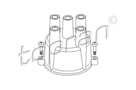 Кришка розподільника запалення TOPRAN / HANS PRIES 202006