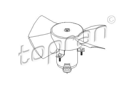 Вентилятор, охлаждение двигателя TOPRAN / HANS PRIES 202362