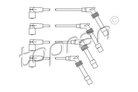 Дроти запалення, набір TOPRAN / HANS PRIES 202531