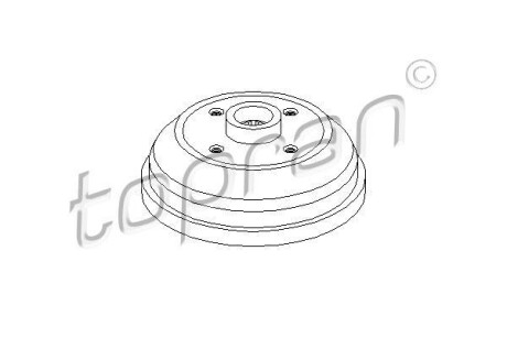 Гальмівний барабан TOPRAN / HANS PRIES 205485