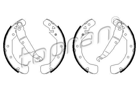 Гальмівні колодки (набір) TOPRAN / HANS PRIES 205788