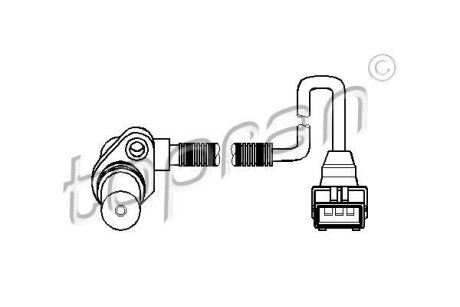 Датчик частоты вращения, управление двигателем TOPRAN / HANS PRIES 205893