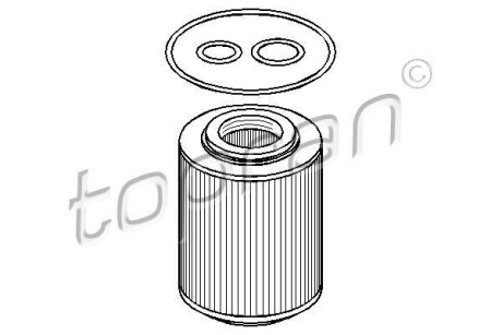Фільтр масла TOPRAN / HANS PRIES 206045