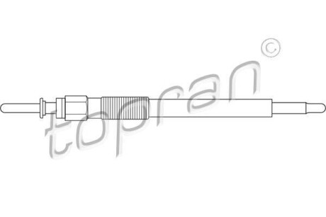 Свічка розжарювання TOPRAN / HANS PRIES 206655