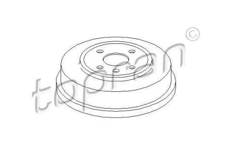 Гальмівний барабан TOPRAN / HANS PRIES 207011