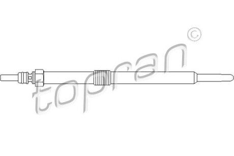 Свічка розжарювання TOPRAN / HANS PRIES 207046
