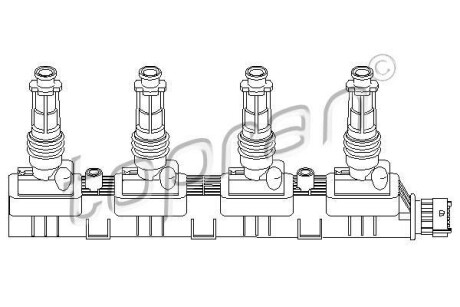 Котушка запалення TOPRAN / HANS PRIES 207116