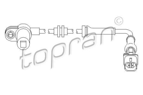 Датчик частоти обертання колеса TOPRAN / HANS PRIES 207450