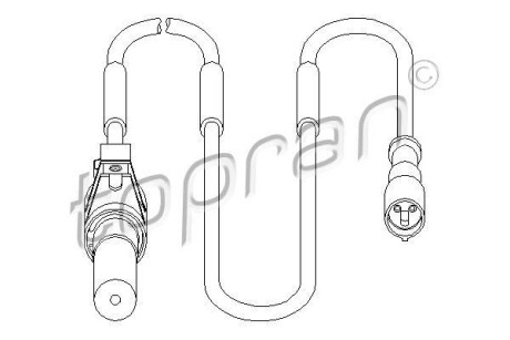 Датчик частоти обертання колеса TOPRAN / HANS PRIES 207451