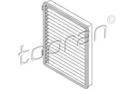 Фільтр повітря (салону) TOPRAN / HANS PRIES 207481