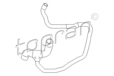 Патрубок системи охолодження TOPRAN / HANS PRIES 207502