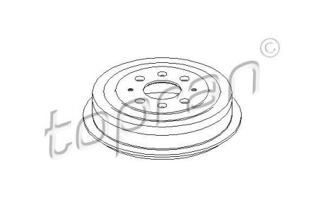 Гальмівний барабан TOPRAN / HANS PRIES 207656