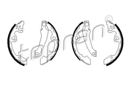 Гальмівні колодки (набір) TOPRAN / HANS PRIES 301306