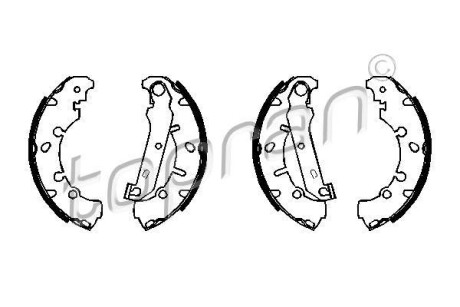 Гальмівні колодки (набір) TOPRAN / HANS PRIES 301772