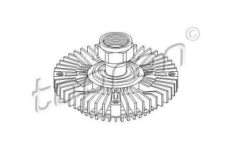 Віскомуфта вентилятора охолодження TOPRAN / HANS PRIES 302007