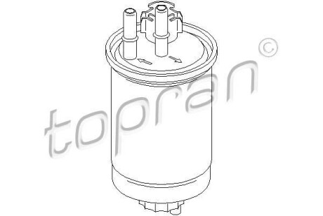 Фільтр палива TOPRAN / HANS PRIES 302129